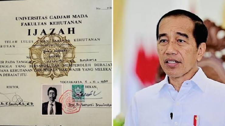 Ilustrasi dokumen pendidikan dan proses hukum dalam polemik ijazah Joko Widodo